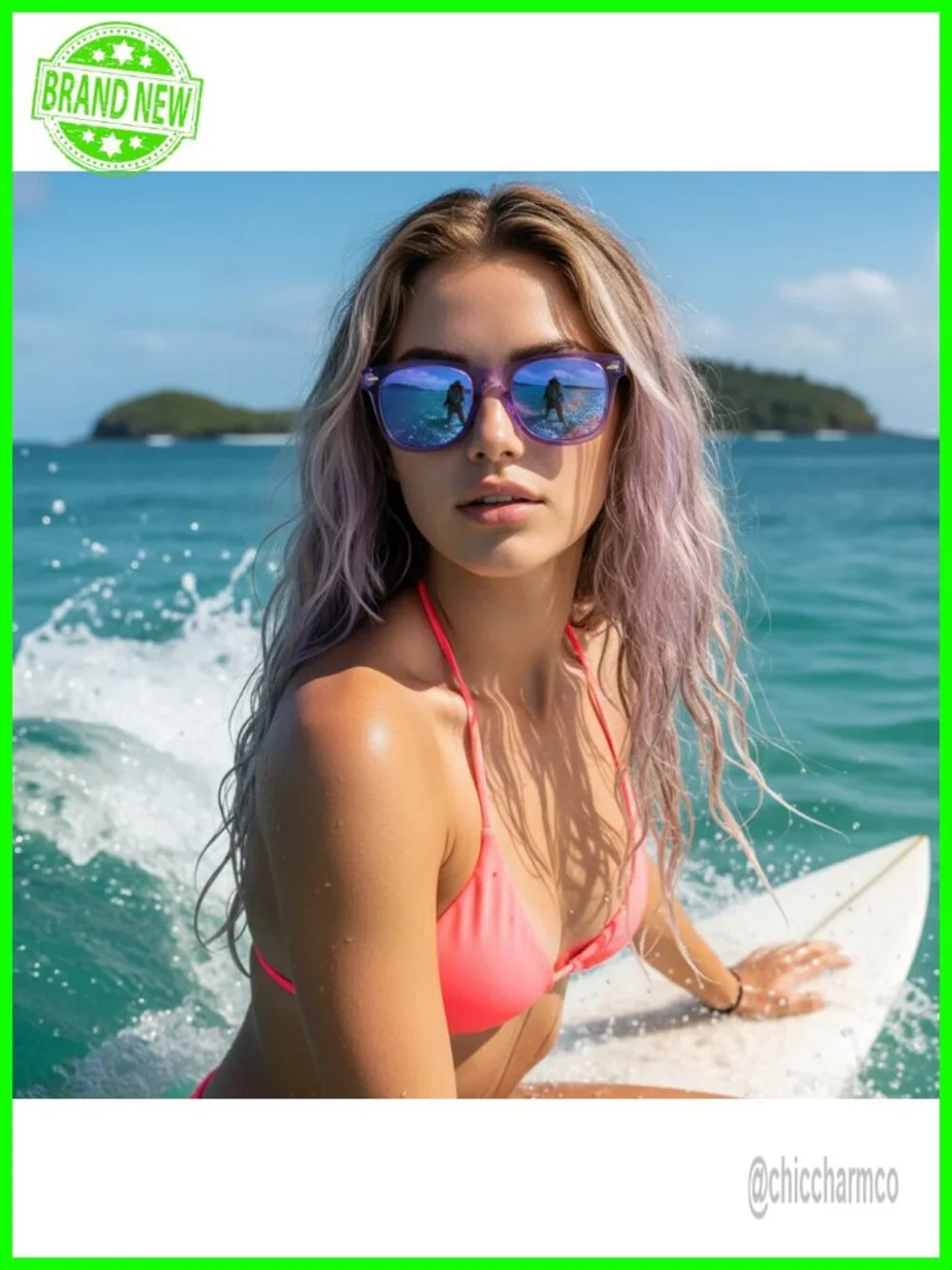 Polarized Sunglasses for Women & Men UV400 Square Mirrored Eyewear Medium Fit